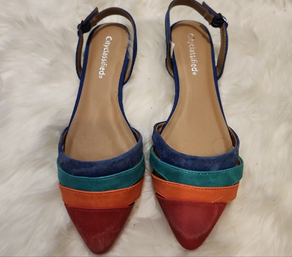 Suede Cityclassified Women's Multicolor Strappy Flats